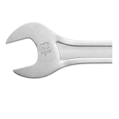Facom Double Ended Open Spanner Metric Chrome Vanadium Steel Satin Chrome Finish 8x9mm 175mm Overall Length 31.8X9