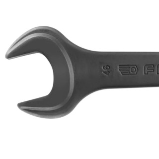 Facom Open End Spanner Metric 55 mm Size 410 mm Overall Length Carbon Steel Burnished Finish 15° Opening Angle 45.55