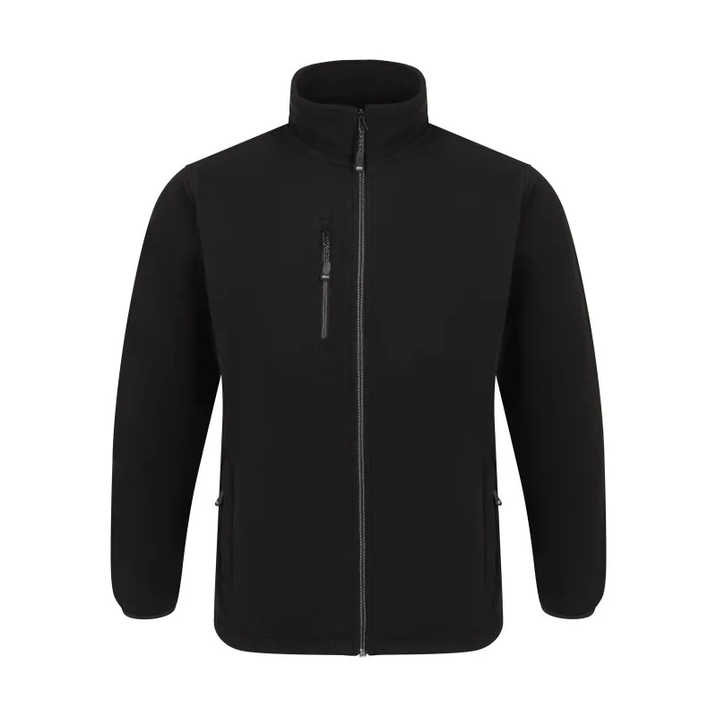Orn Falcon Earthpro Black Polyester Unisex Fleece Jacket Size S 3100R/B/S