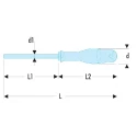 Facom Standard Screwdriver T20 Tip 150 mm Blade 270mm Overall ATX20X150