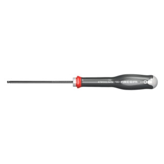 Facom Standard Insulated Screwdriver, 2.5 mm Tip, 75 mm Blade, 169 mm Overall Length ATWSH2.5X75
