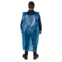 Reldeen Blue Polythene Disposable Apron Unisex, Waist Size 76 cm, Length 1.35m, Pack of 5 A0152