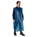 Reldeen Blue Polythene Disposable Apron Unisex, Waist Size 76 cm, Length 1.35m, Pack of 5 A0152