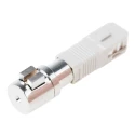 RS PRO Fibre Optic Adapter SC to Bare Fibre Multimode 125 µm Silver Grey 0.01dB Insertion Loss 536-7825