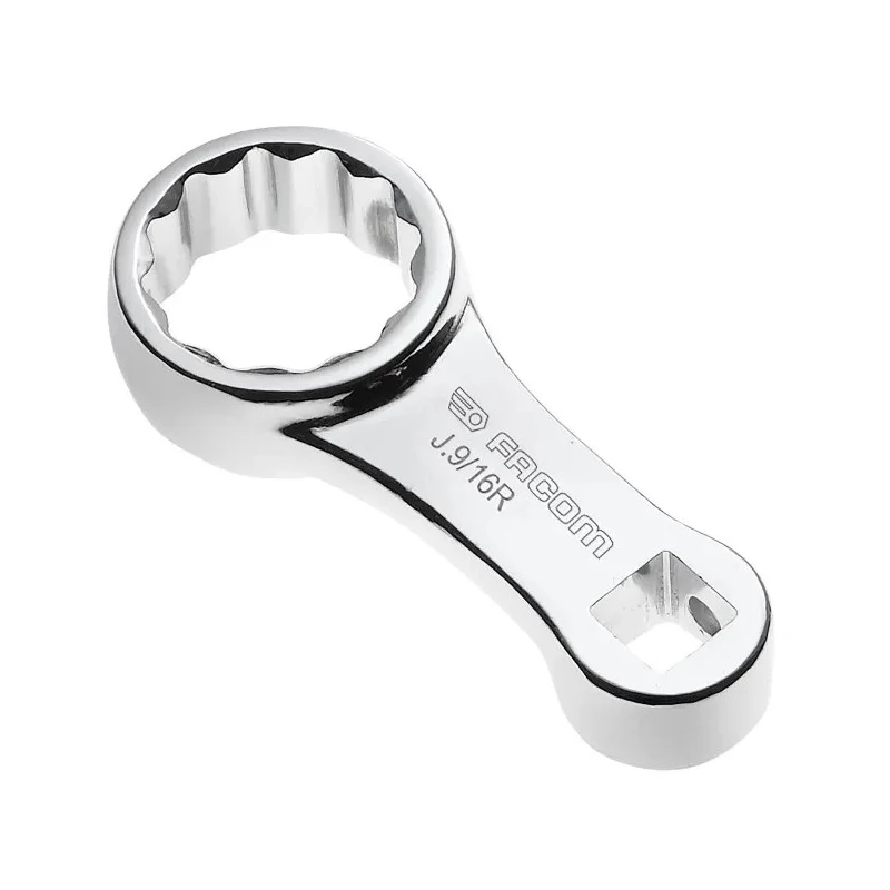 Facom 3/8 in Drive 9 mm 12 Point Square Chrome Vanadium Steel Socket J.9