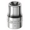 Facom 3/8 in Drive E8 Torx Square Socket, Chrome Vanadium Steel, 26mm Overall Length JTX.8