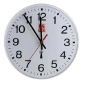 RS PRO White Radio Controlled Analogue Wall Clock 255 mm Diameter Plastic Case 235-6333