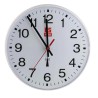 RS PRO White Radio Controlled Analogue Wall Clock 255 mm Diameter Plastic Case 235-6333