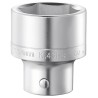Facom 3/4 in Drive 34 mm 6 Point Square Socket, Satin Chrome Finish, 59 mm Overall Length K.34HB