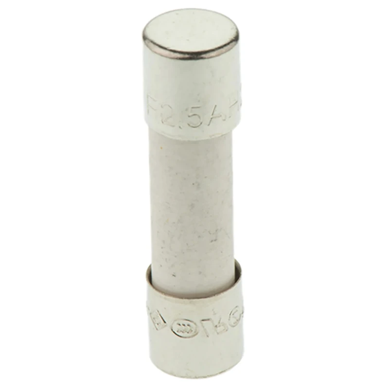 Eaton 2.5A Fast Acting Ceramic Cartridge Fuse 5 x 20 mm, 250V AC S501-2.5-R