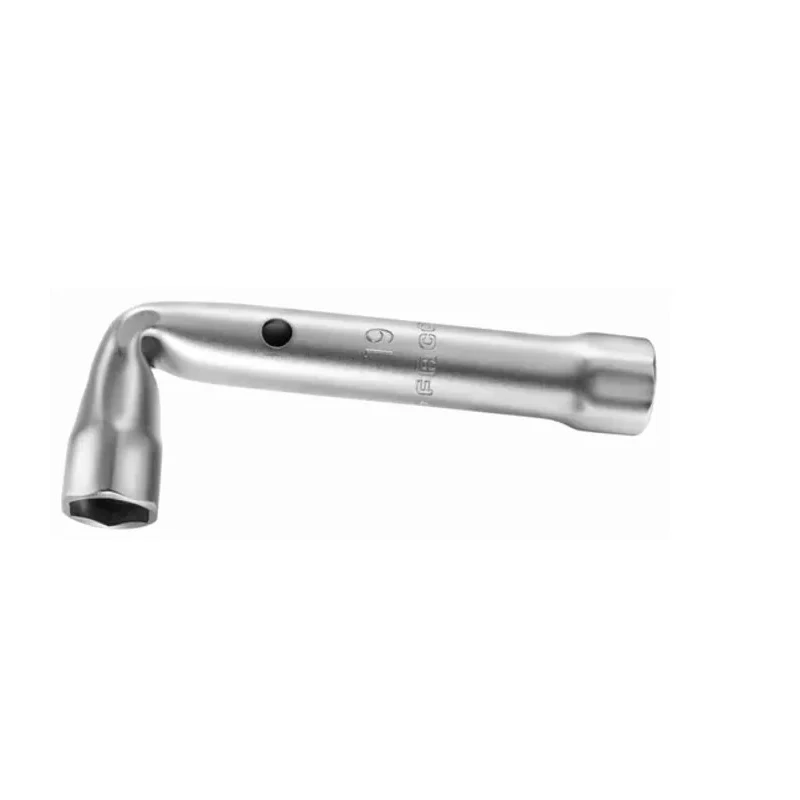 Facom Tubular Angle Box Spanner, 22 mm Size, 172 mm Overall Length, Polished Chrome Handle 92A.22