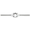 Facom Die Stock Handle Pressure Cast Zamak Grey Hammered Finish 325mm Length 832.1P1/2