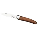 Facom Utility Knife with Rosewood Handle and Stainless Steel Blade 180mm Overall Length, 103mm Closed Length 840.1