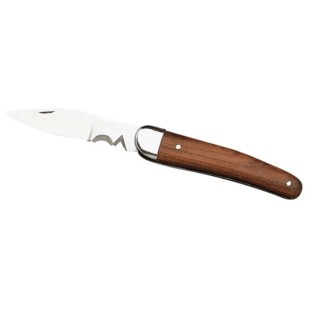 Facom Utility Knife with Rosewood Handle and Stainless Steel Blade 180mm Overall Length, 103mm Closed Length 840.1