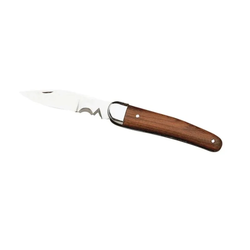 Facom Utility Knife with Rosewood Handle and Stainless Steel Blade 180mm Overall Length, 103mm Closed Length 840.1