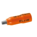 Facom 1/4 in Drive 4 mm 6 Point Square VDE Insulated Socket 37mm Overall Length RT.4AVSE