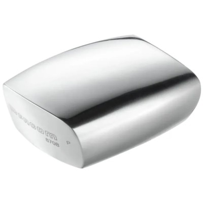 Facom Wedge, Regular Dolly Wedge with Combination of Sharp and Rounded Edges, Height 90mm, Length 55mm, Polished Finish 870B