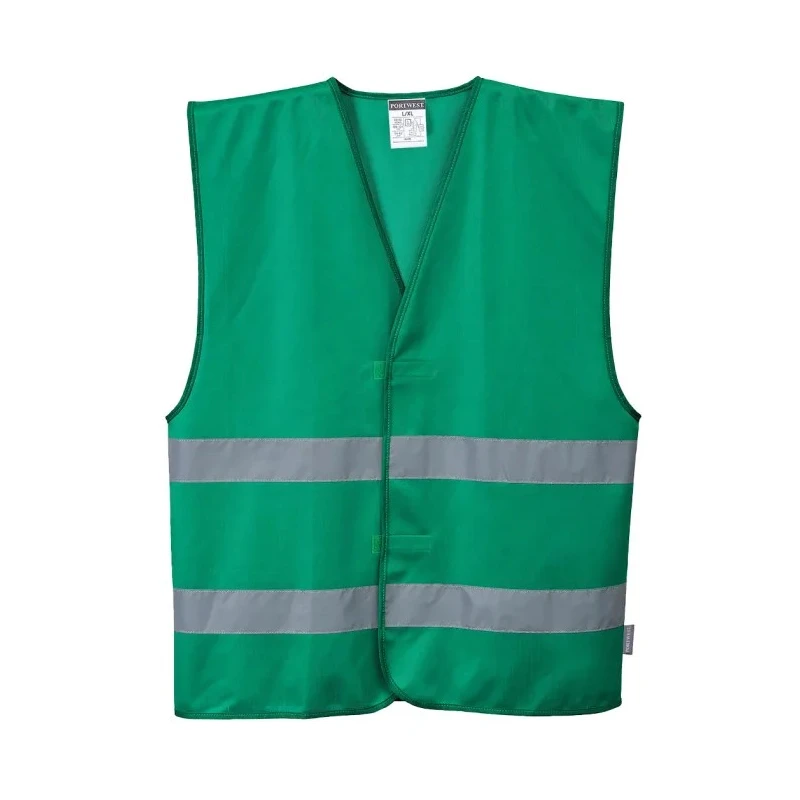 Portwest Green Hook & Loop Hi Vis Vest Warp Knit 100% Polyester S/M F474BGRS/M