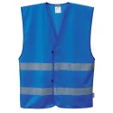 Portwest Blue Hook & Loop Hi Vis Vest Polyester, Unisex, Size L/XL F474RBRL/XL