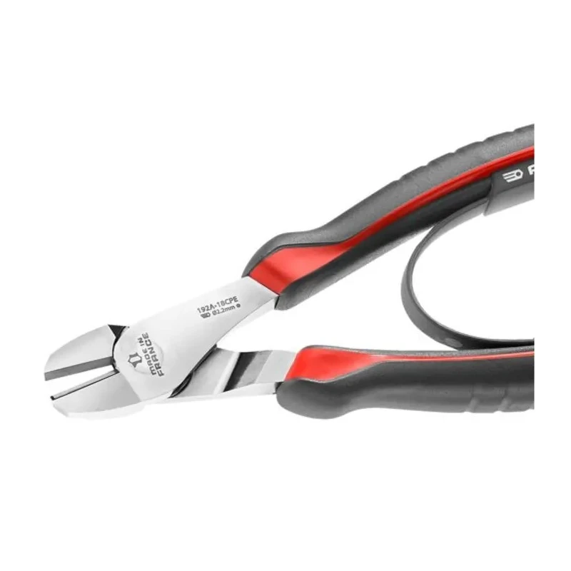 Facom High-Performance Diagonal Side Cutter with Bi-Material Ergonomic Grip, Carbon Steel Jaw 28mm, 200mm Length 192A.20CPE