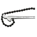 Facom Chain Wrench with 60 - 140 mm Jaw Capacity, 600 mm Overall Length, Metal Handle, Chrome Finish 136C.4