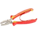 Facom Combination Plier Serrated 185mm Overall Length, Bi-Material Ergonomic Grip, High Carbon Steel, Varnish 187A.18VE