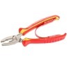 Facom Combination Plier Serrated 185mm Overall Length, Bi-Material Ergonomic Grip, High Carbon Steel, Varnish 187A.18VE