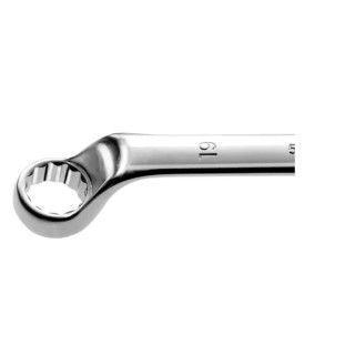 Facom Metric Offset Ring Spanner 26 x 28 mm, 345 mm Overall Length 12-Point Profile 55A.26X28