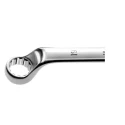 Facom Metric Offset Ring Spanner 38 x 42 mm, Chrome Finish, 12-Point Profile, 455mm Overall Length 55A.38X42