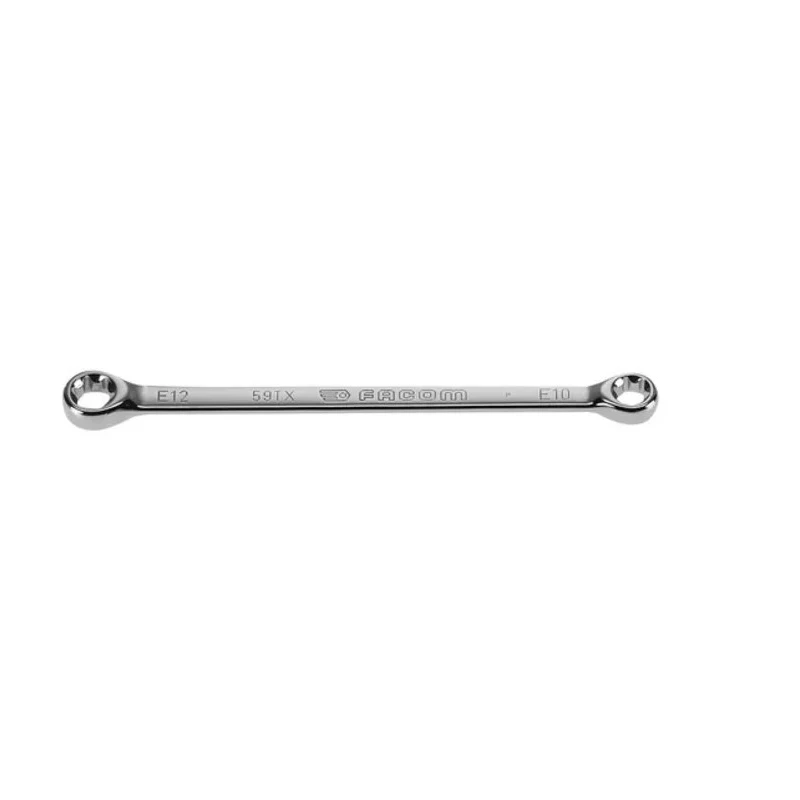 Facom Double Ended Ring Spanner 14 x 18 mm, 181mm Overall Chrome Finish 59TX.14X18
