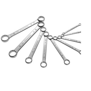 Facom 12-Piece Metric Offset Ring Spanner Set 6 x 7 to 30 x 32 mm 59.JE12