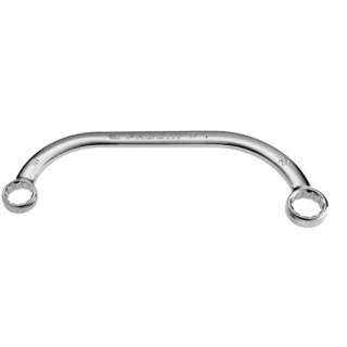Facom Half Moon Offset Ring Spanner 19 x 22 mm Chrome Finish 235mm Overall Length 57.19X22