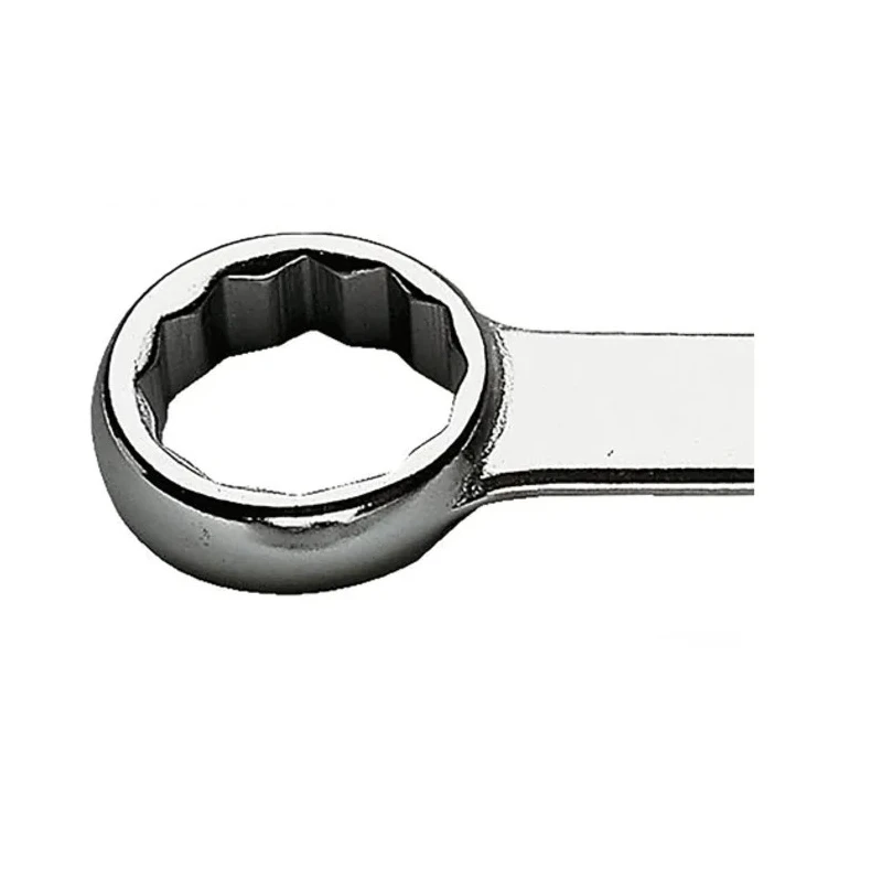 Facom Metric Offset Ring Spanner 22 x 24 mm, Chrome Finish, 12 Point Profile, 255mm Overall Length 59.22X24
