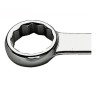 Facom Ring Spanner 16 x 17 mm, 210mm Overall Length, Offset Head, Chrome Finish 59.16X17