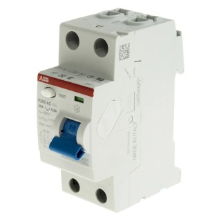 ABB F200 Series Residual Current Circuit Breaker 40A 2-Pole 300mA Type AC 400V AC 2CSF202001R3400 F202 AC-40/0,3