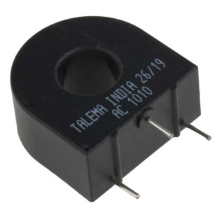 Nuvotem Talema Current Transformer AC-1 Series PCB Mount 10A Primary, 10mA Secondary, 1000:1 Turns Ratio AC-1010