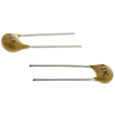 KEMET 68 nF 100V dc ±10 % X7R Multilayer Ceramic Through Hole Radial Capacitor C320C683K1R5TA