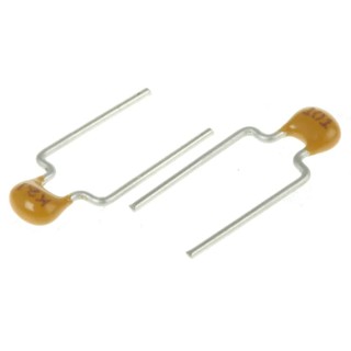 KEMET 100 pF Multilayer Ceramic Capacitor 200V dc ±5 % Through Hole Radial C322C101J2G5TA