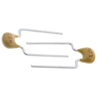 KEMET Multilayer Ceramic Capacitor 470 pF 200V DC ±5% Through Hole Radial C322C471J2G5TA