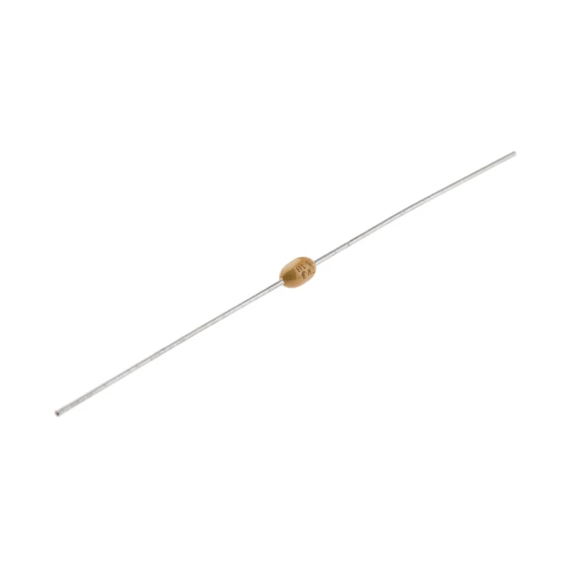 KEMET 10 nF Multilayer Ceramic Capacitor, 100V dc, ±10 %, Axial Leaded, X7R Dielectric C410C103K1R5TA
