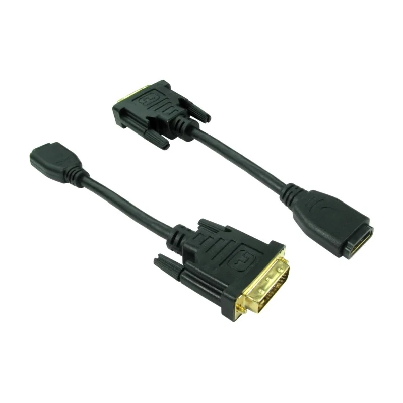 RS PRO Male DVI-D Dual Link to Female HDMI Cable 150 mm Polyvinyl Chloride Jacket 236-9108