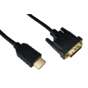 RS PRO 1.5 m 1080p HDMI Cable Male DVI-D Dual Link to Male DVI-D Black 236-9113