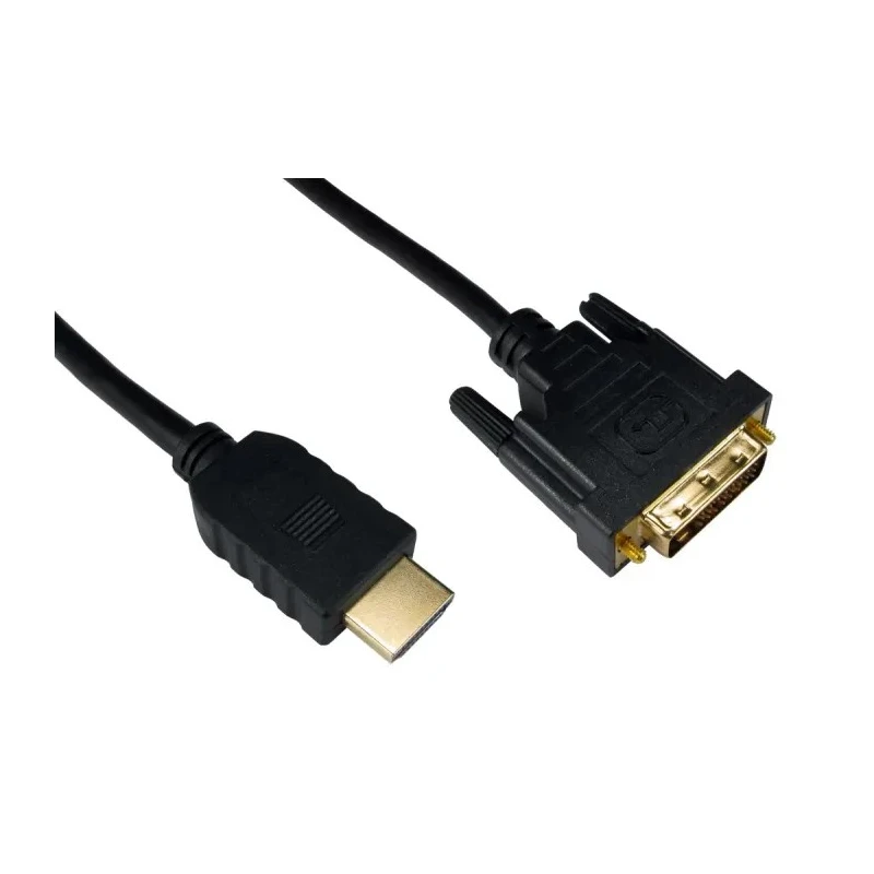 RS PRO 1.5 m 1080p HDMI Cable Male DVI-D Dual Link to Male DVI-D Black 236-9113