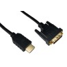 RS PRO 1.5 m 1080p HDMI Cable Male DVI-D Dual Link to Male DVI-D Black 236-9113