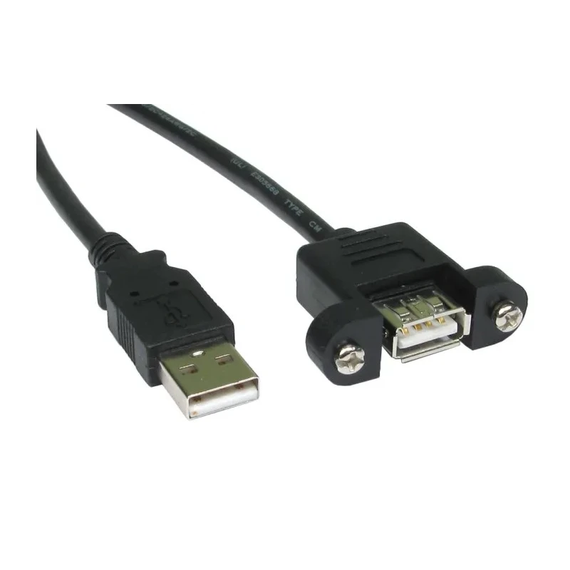 RS PRO IC Socket USB Cable Female USB Type A to Female USB Type A USB 2.0 Black 500mm 236-9154
