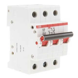 ABB Pro M E200i Molded Case Circuit Breaker 3-Pole 125A 6kA Breaking Capacity DIN Rail 2CDE283001R0125 E203/125R