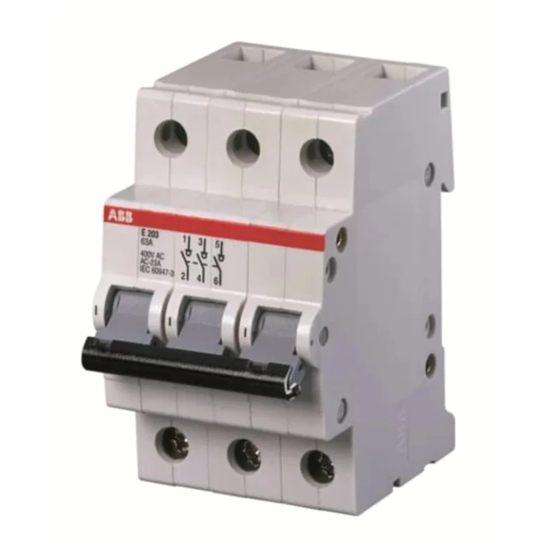 ABB Pro M E200i Molded Case Circuit Breaker 3-Pole 125A 6kA Breaking Capacity DIN Rail 2CDE283001R0125 E203/125R