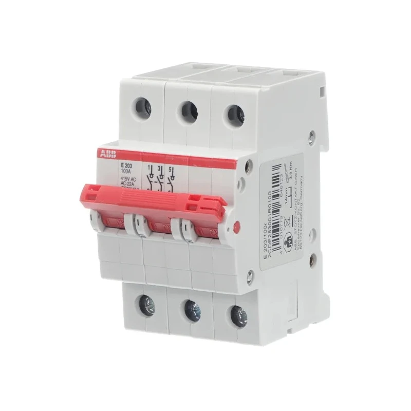 ABB Pro M Series S2CU Molded Case Circuit Breaker 1-Pole 100A, 25kA Breaking Capacity, 400V AC, DIN Rail Mount S2CU
