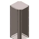 ABB Floor Standing Enclosure Galvanized Steel Sheet RAL 7035 Color External Width 544 mm 2CPX045685R9999