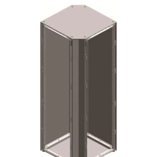 ABB Floor Standing Enclosure Galvanized Steel Sheet RAL 7035 Color External Width 544 mm 2CPX045685R9999